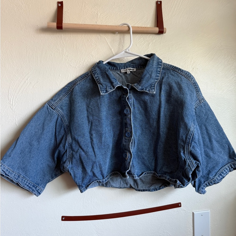 Fashion Nova Light Blue Denim Jacket